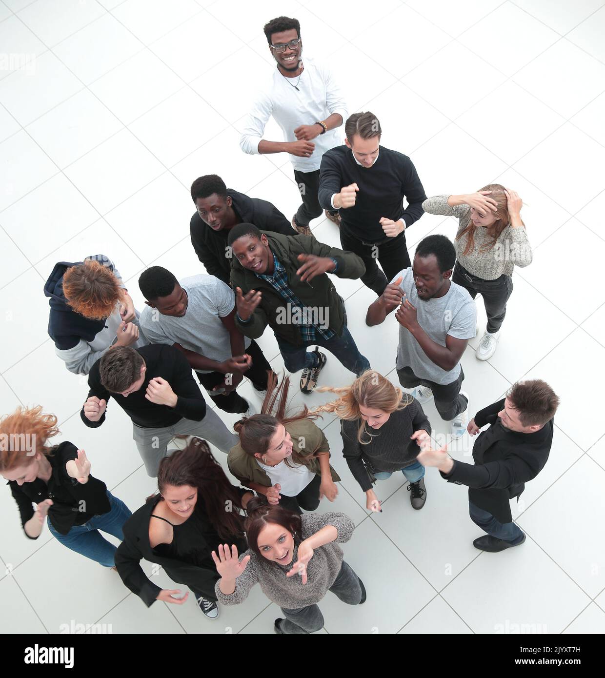 Portrait of thumb up smiling business people Stock Photo - Alamy