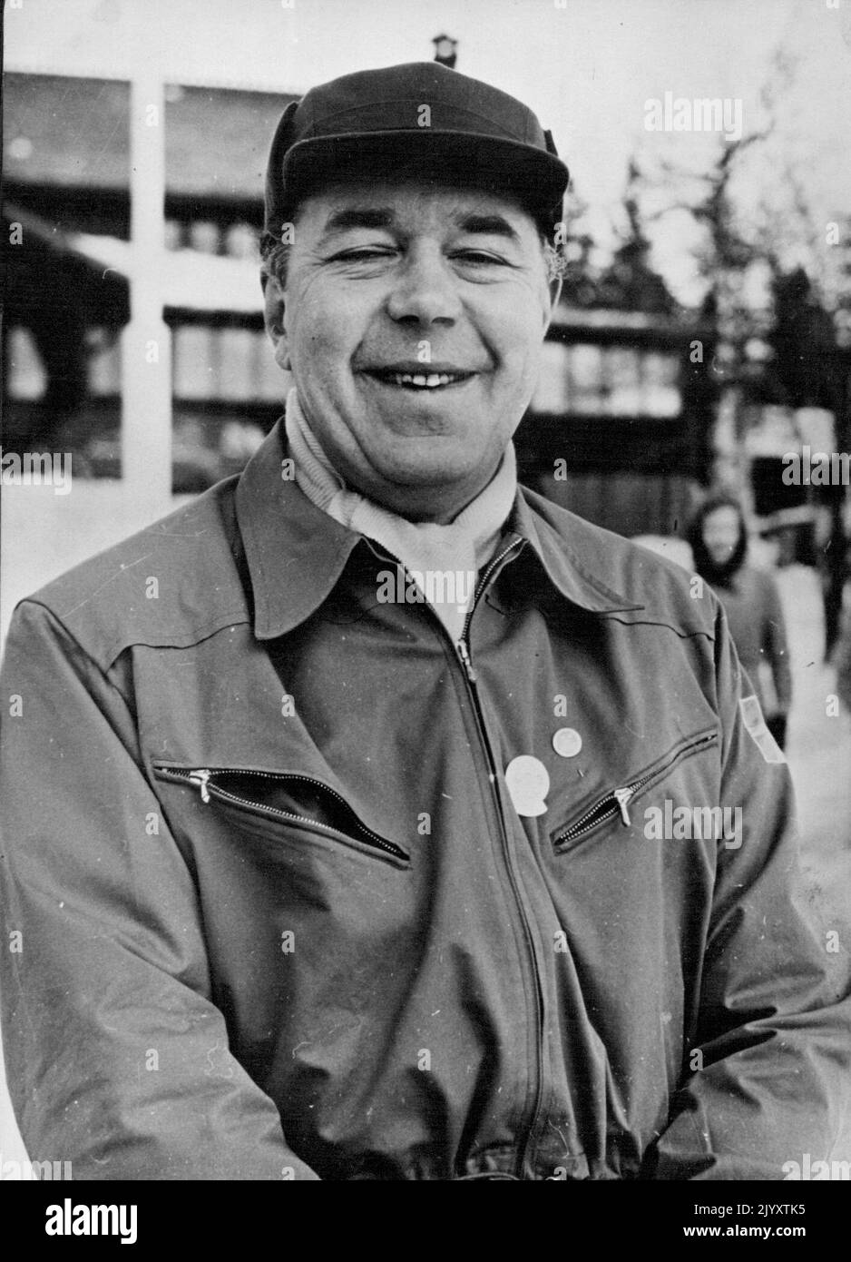 Olympic Prince has a birthday Today Prince Bertil, son of the King of Sweden, celebrates his Fortieth birthday. The Prince is leader of the Swedish Olympic troop in Oslo and this photo was taken there. February 28, 1952. (Photo by Paul Popper, Paul Popper Ltd.) Stock Photo