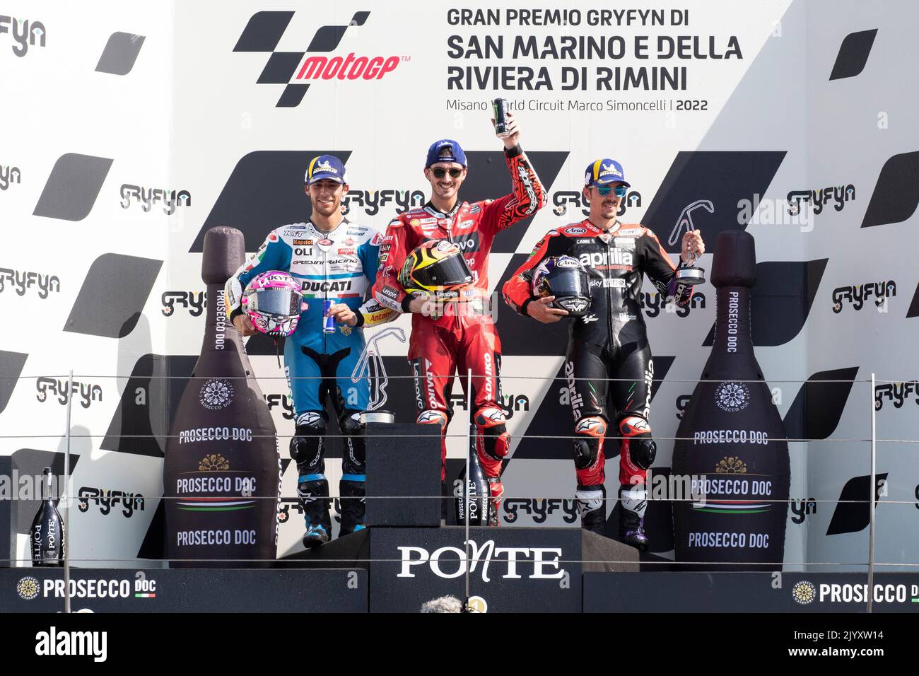 MotoGP racing weekend in Misano World Circuit for the SanMarinoGP 2022 Stock Photo
