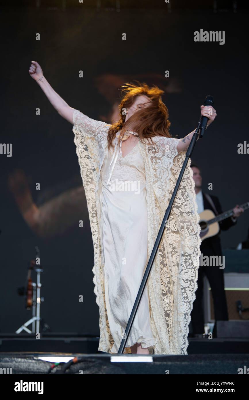 T-shirt Florence And The Machine 2016 - 100% Coton Blanc, Coupe Régulière, Manches Courtes