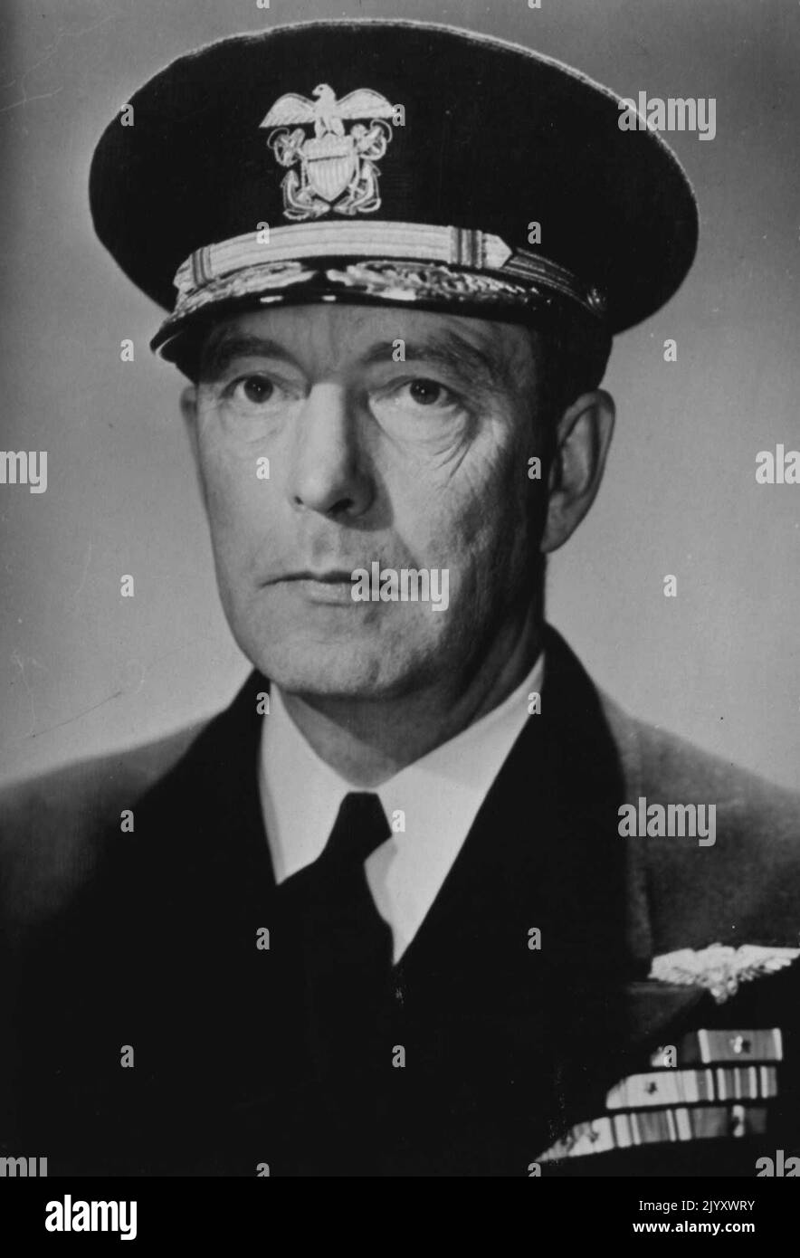 Arthur William Radford (Profile W-607) U.S. Vice Chief of Naval Operations. May 10, 1950. (Photo by United States Information Service). Stock Photo