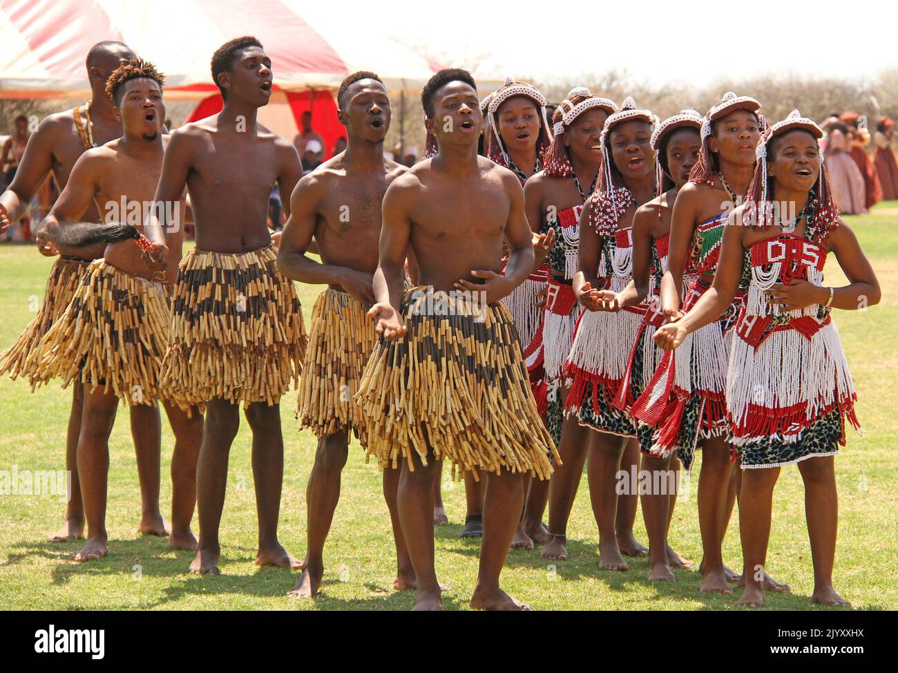 Windhoek, Namibia. 8th Sep, 2022. People dance during the Cultural