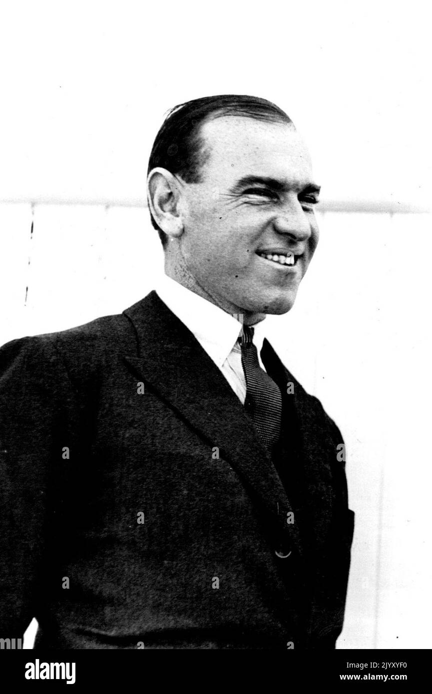 Australian tennis player gerald leighton patterson Black and White