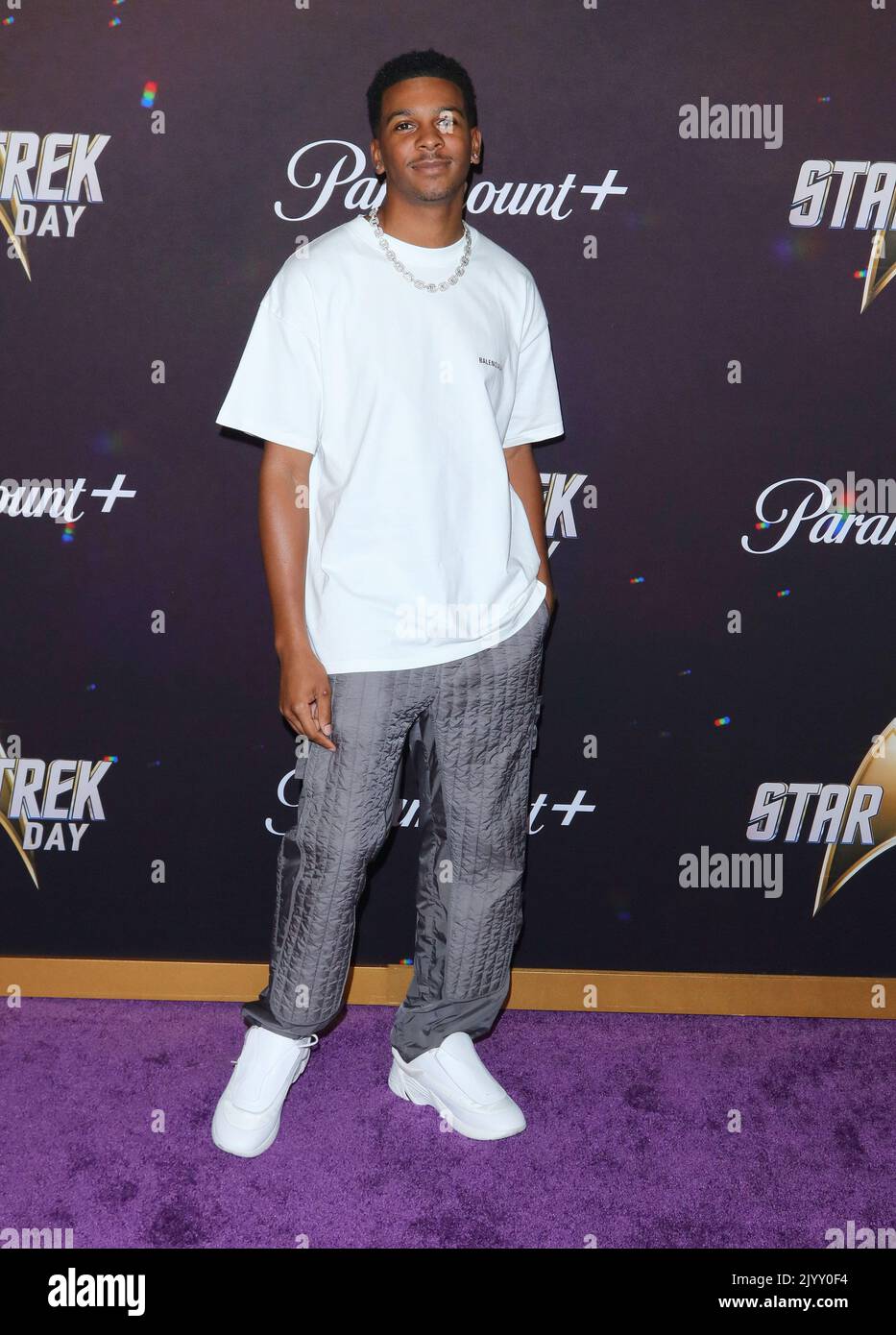 Brett Gray arrives at The Star Trek Celebration Red Carpet held at The