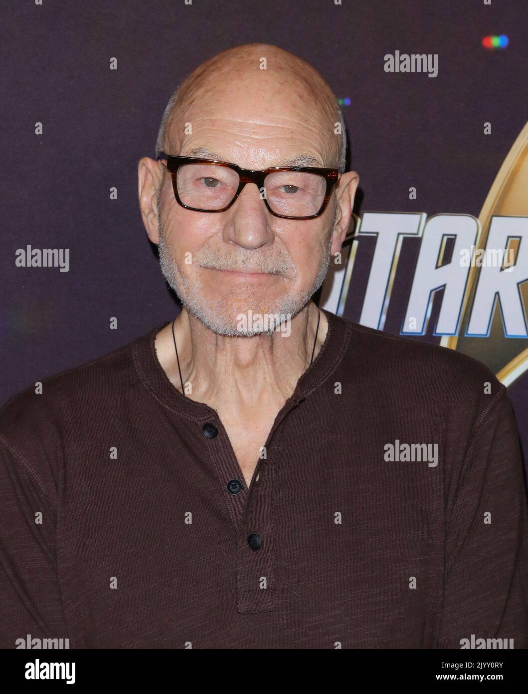 Patrick Stewart arrives at The Star Trek Celebration Red Carpet held at The Skirball Cultural