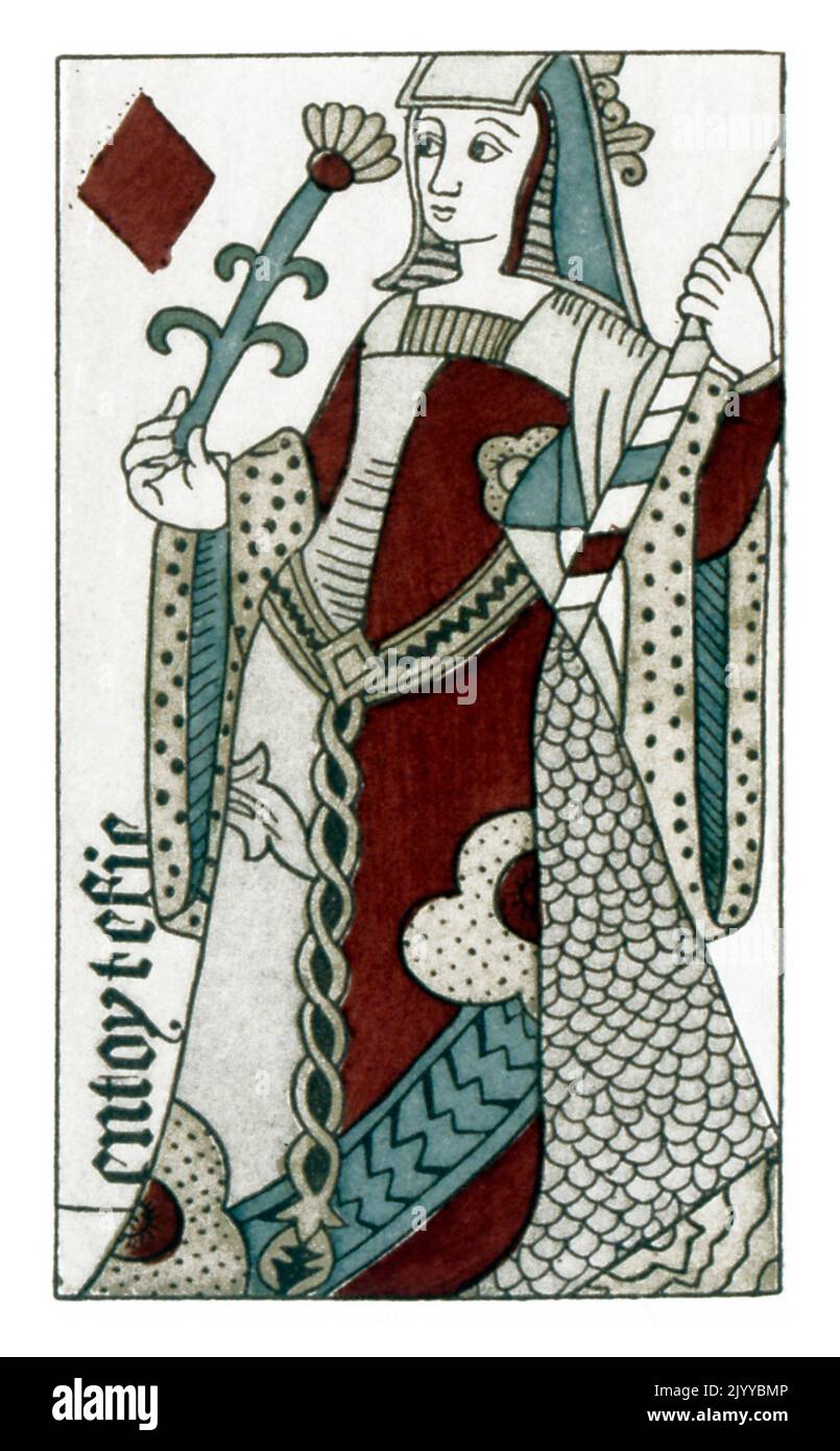 French playing card 15th century hi-res stock photography and