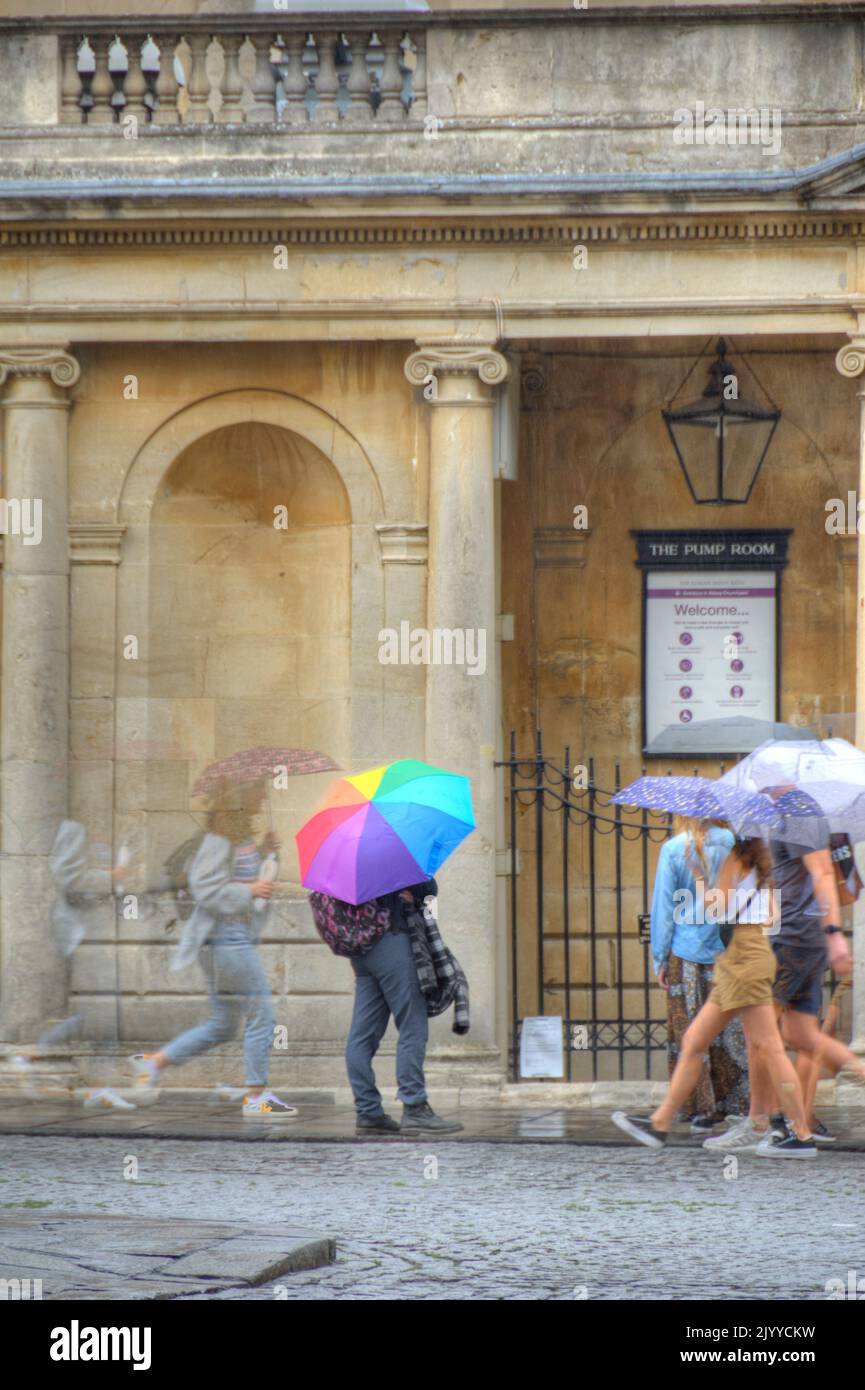 Bath in the Rain Stock Photo Alamy
