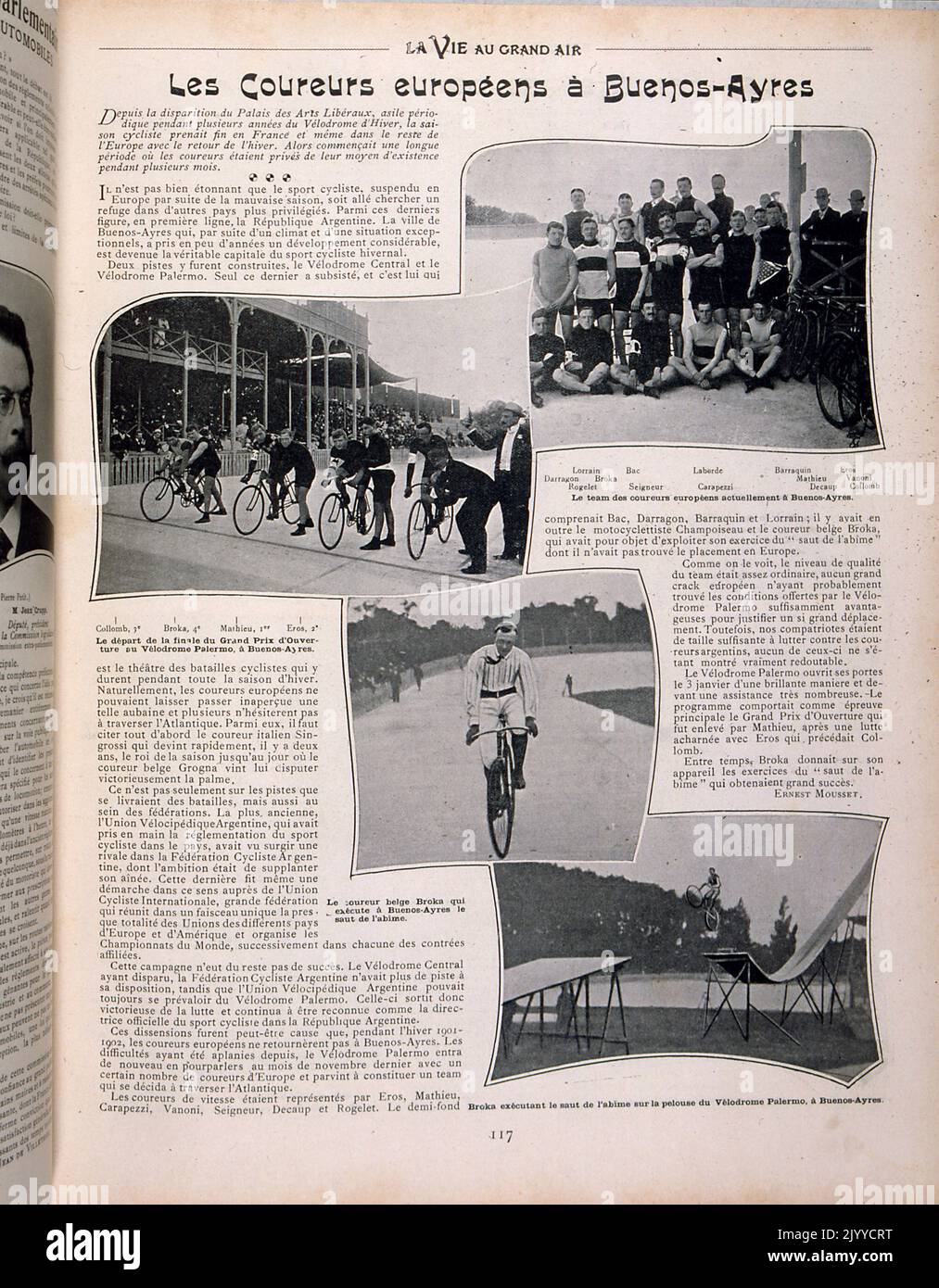 From the magazine La Vie au Grand Air (Life in the Outdoors); Black and