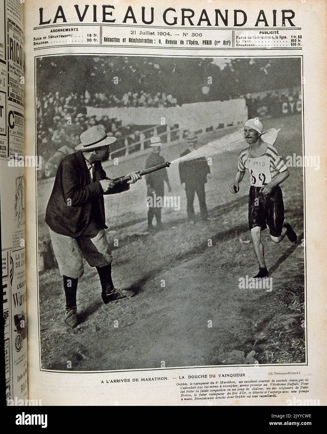 From the magazine La Vie au Grand Air (Life in the Outdoors); Black and