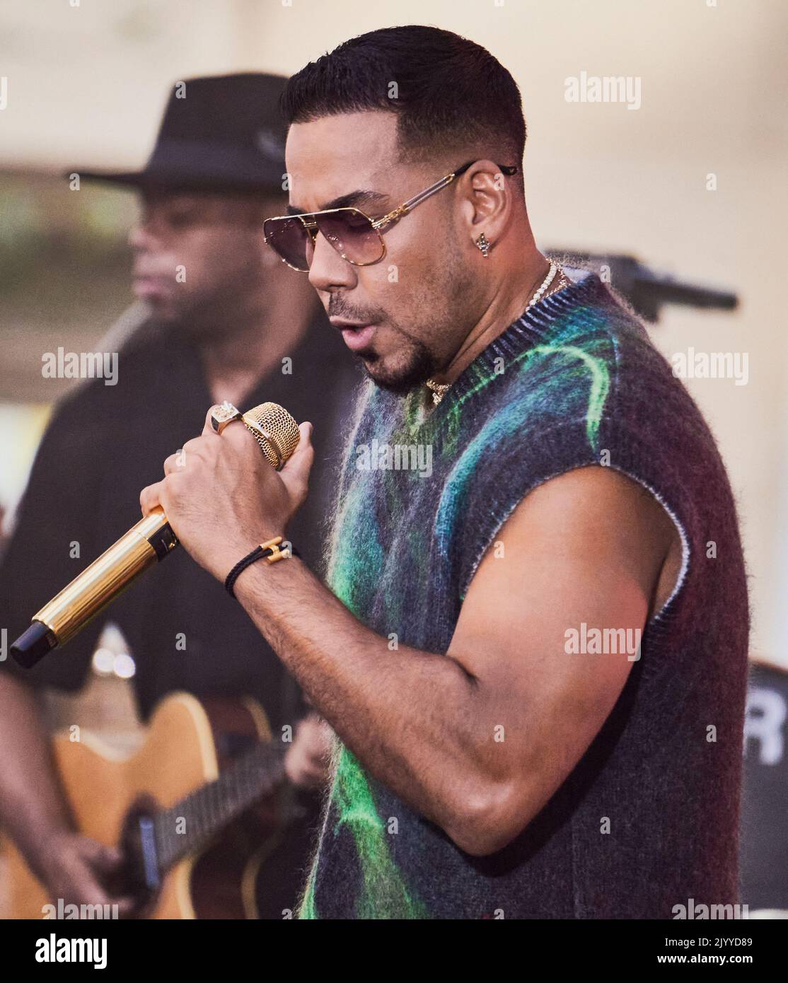 NEW YORK, NY, USA JULY 22, 2022 Romeo Santos Performs on NBC's