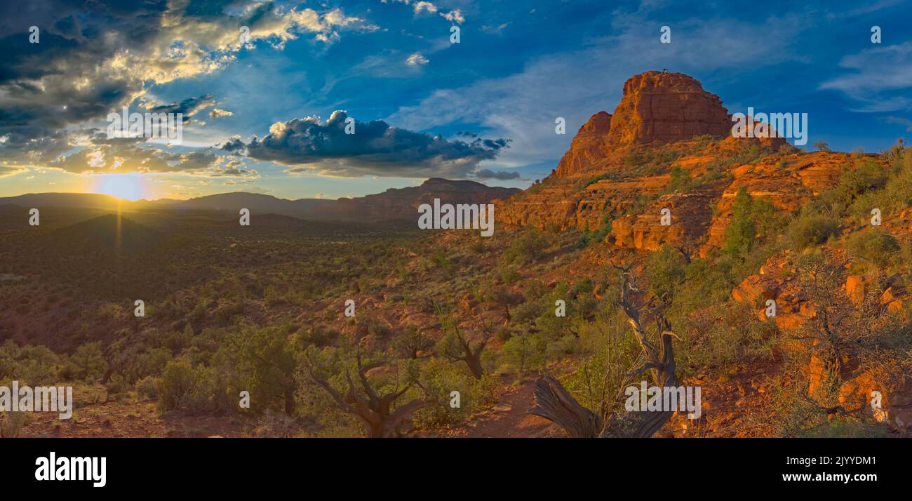 The west side of Butte in Sedona Arizona viewed from the