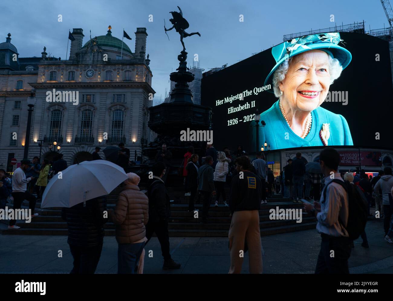 The Electronic Billboard at Piccadilly Circus in Central London paid ...