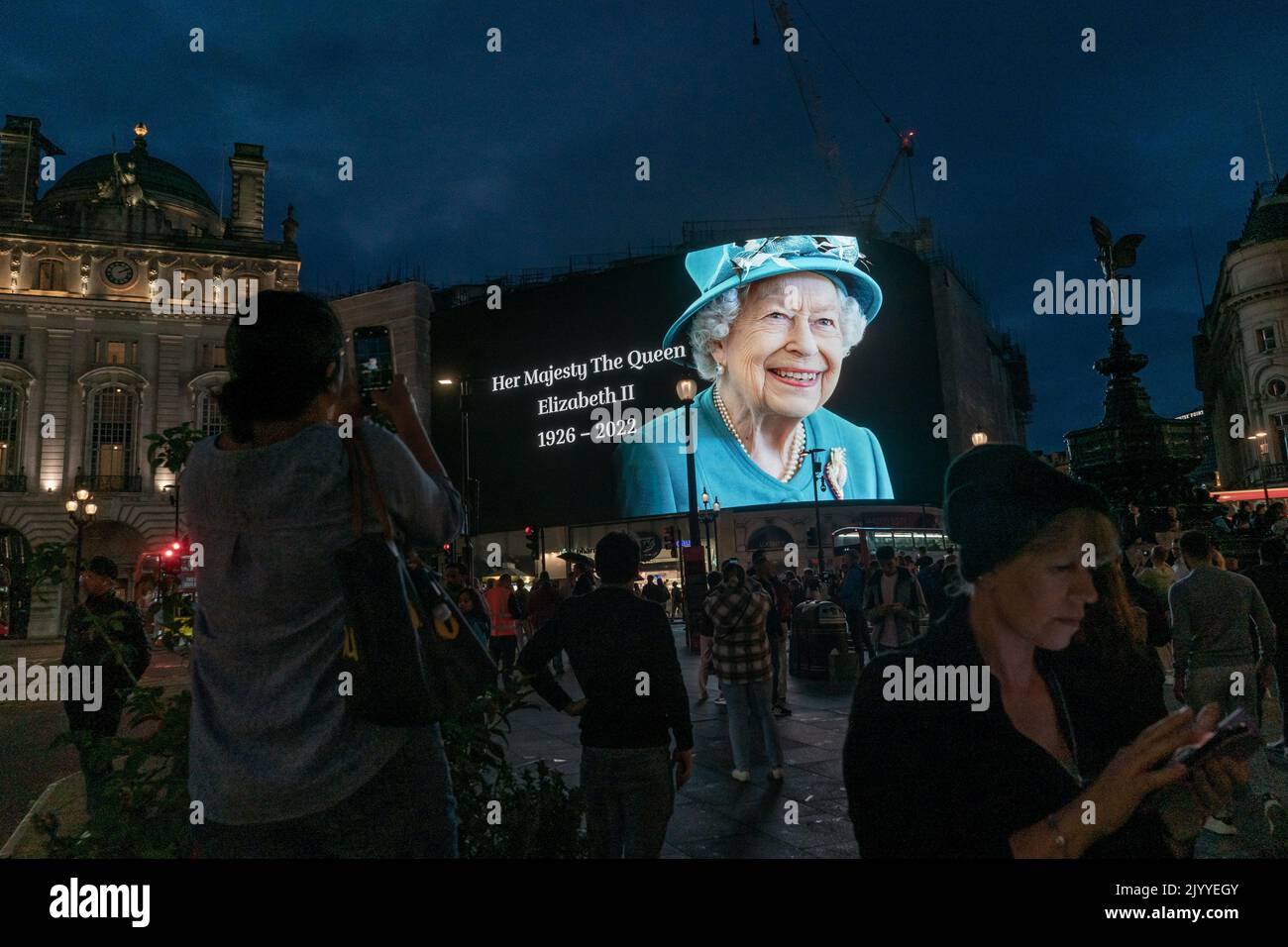 The Electronic Billboard at Piccadilly Circus in Central London paid ...