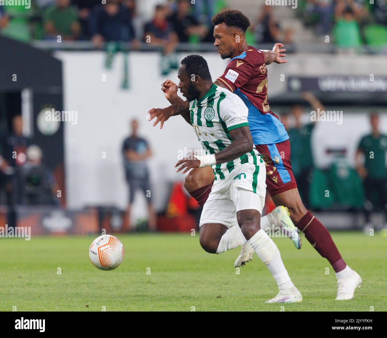 Amer Gojak of Ferencvarosi TC celebrates after scoring a goal with News  Photo - Getty Images