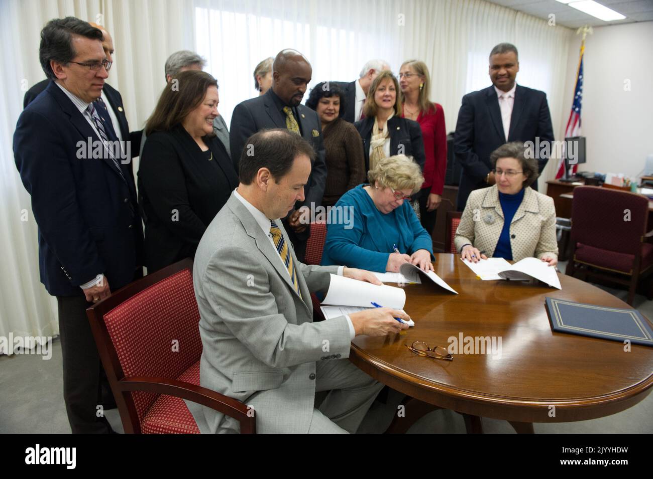 Tri-party HUD inter-office Service Level Agreement (SLA) signing ...