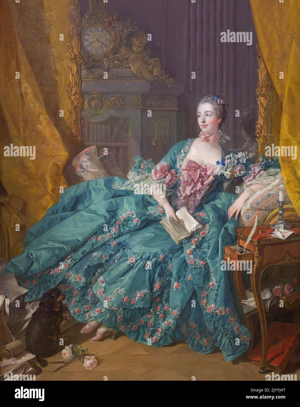 Madame de Pompadour, Francois Boucher, 1756, Alte Pinakothek, Munich, Germany, Europe Stock Photo