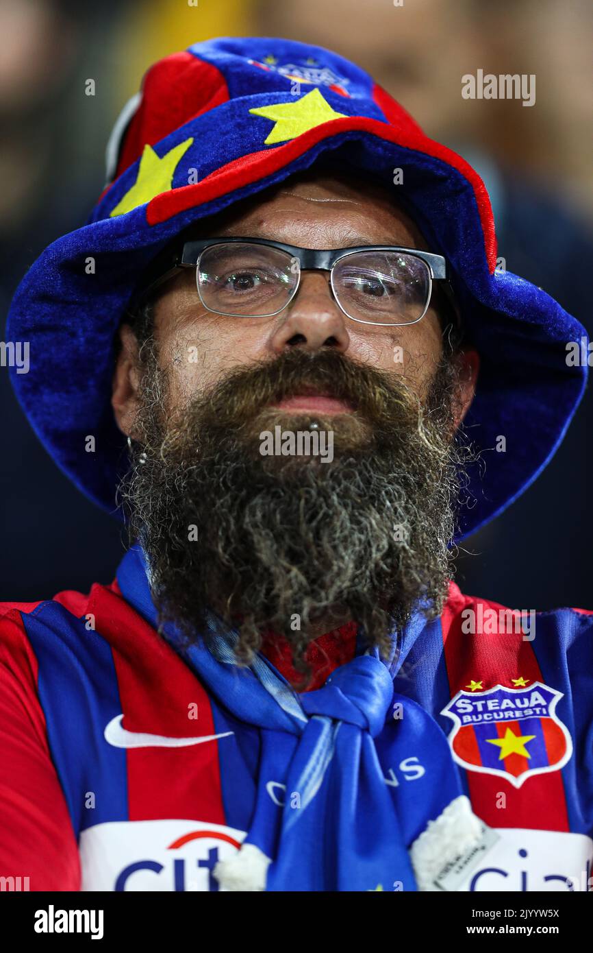 The fans from Steaua Bucuresti fight with the police in the stands News  Photo - Getty Images