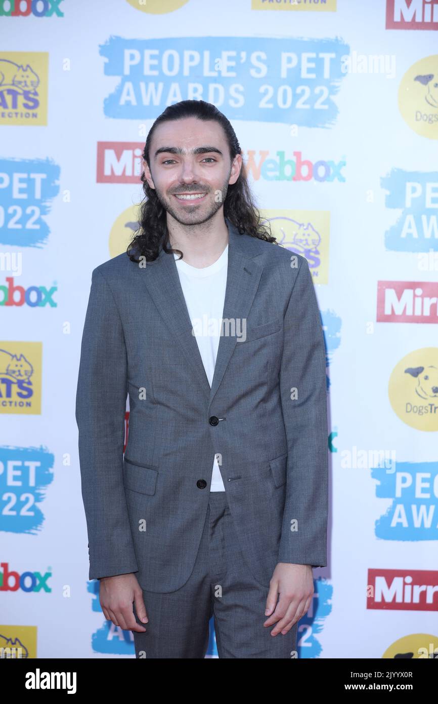London, UK. 8 September, 2022. Nathan Sykes attending a photocall for the Mirror People's Pet