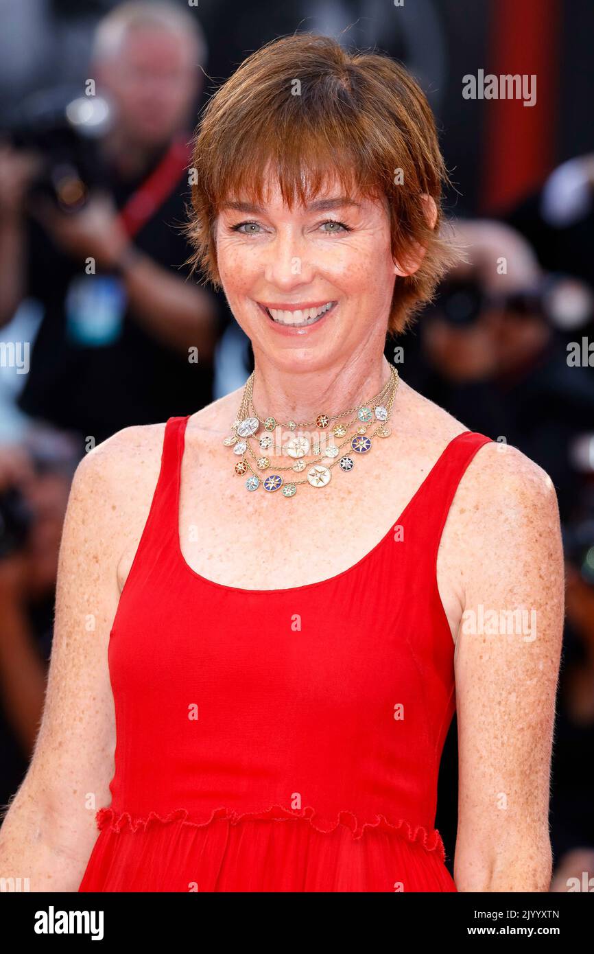 Julianne Nicholson attends the premiere of 'Blonde' during the 79th Venice International Film Festival at Palazzo del Cinema on the Lido in Venice, Italy, on 07 September 2022. Stock Photo