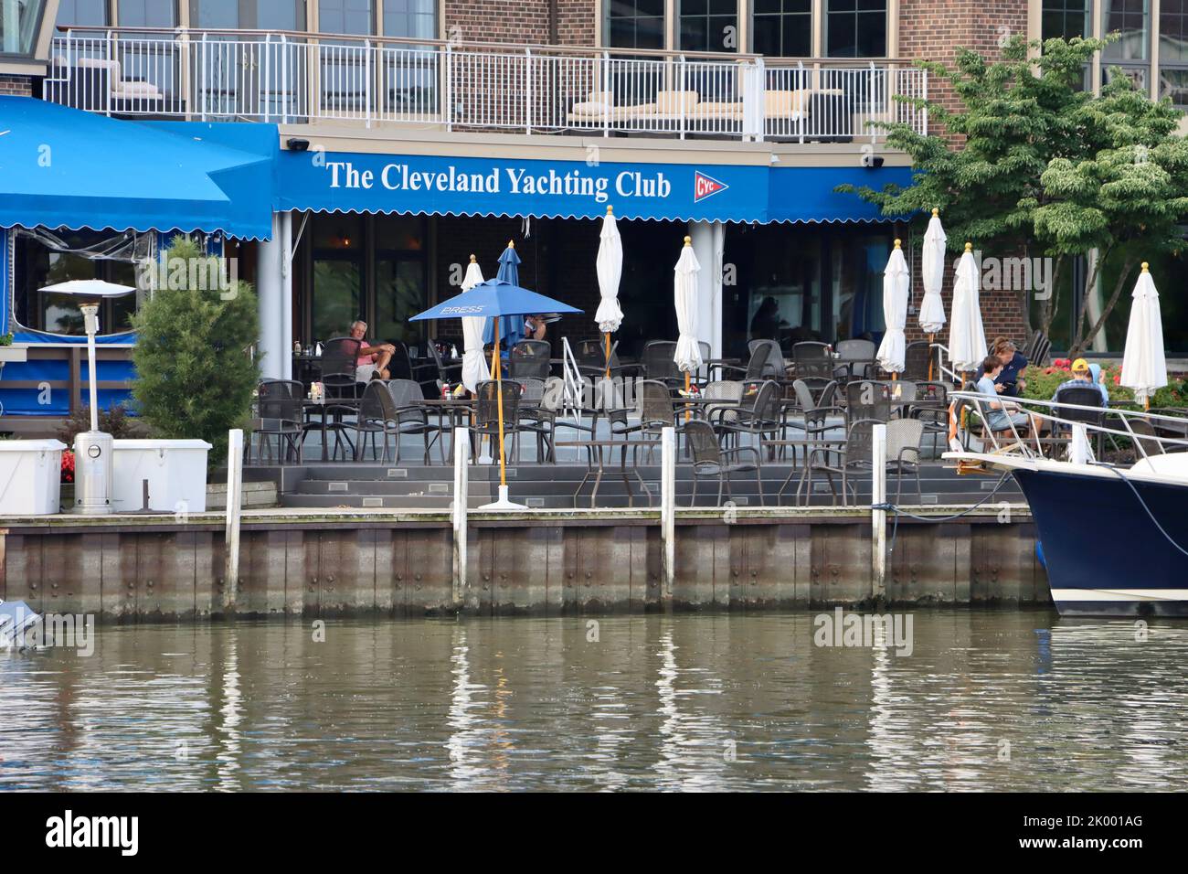 The Cleveland Yachting Club on Rocky River in Ohio Stock Photo Alamy