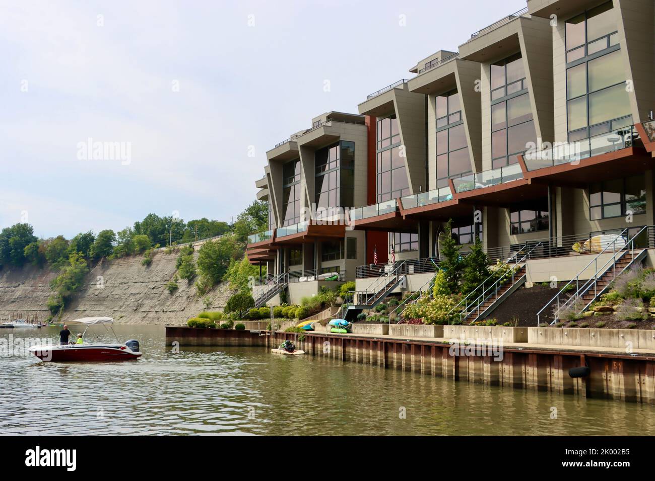 4 Eleven River townhouse complex on Rocky River across from Emerald