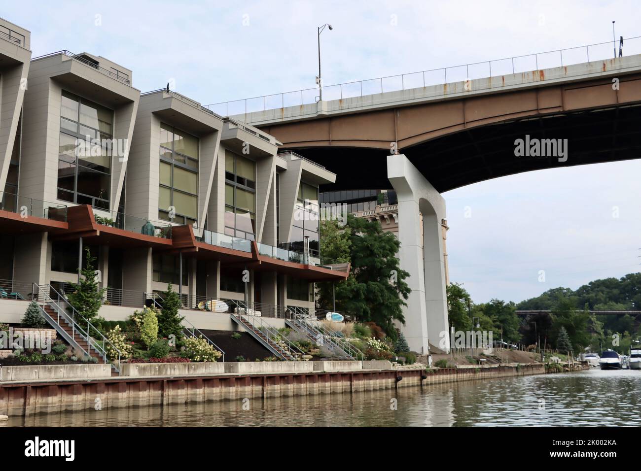 4 Eleven River townhouse complex on Rocky River across from Emerald