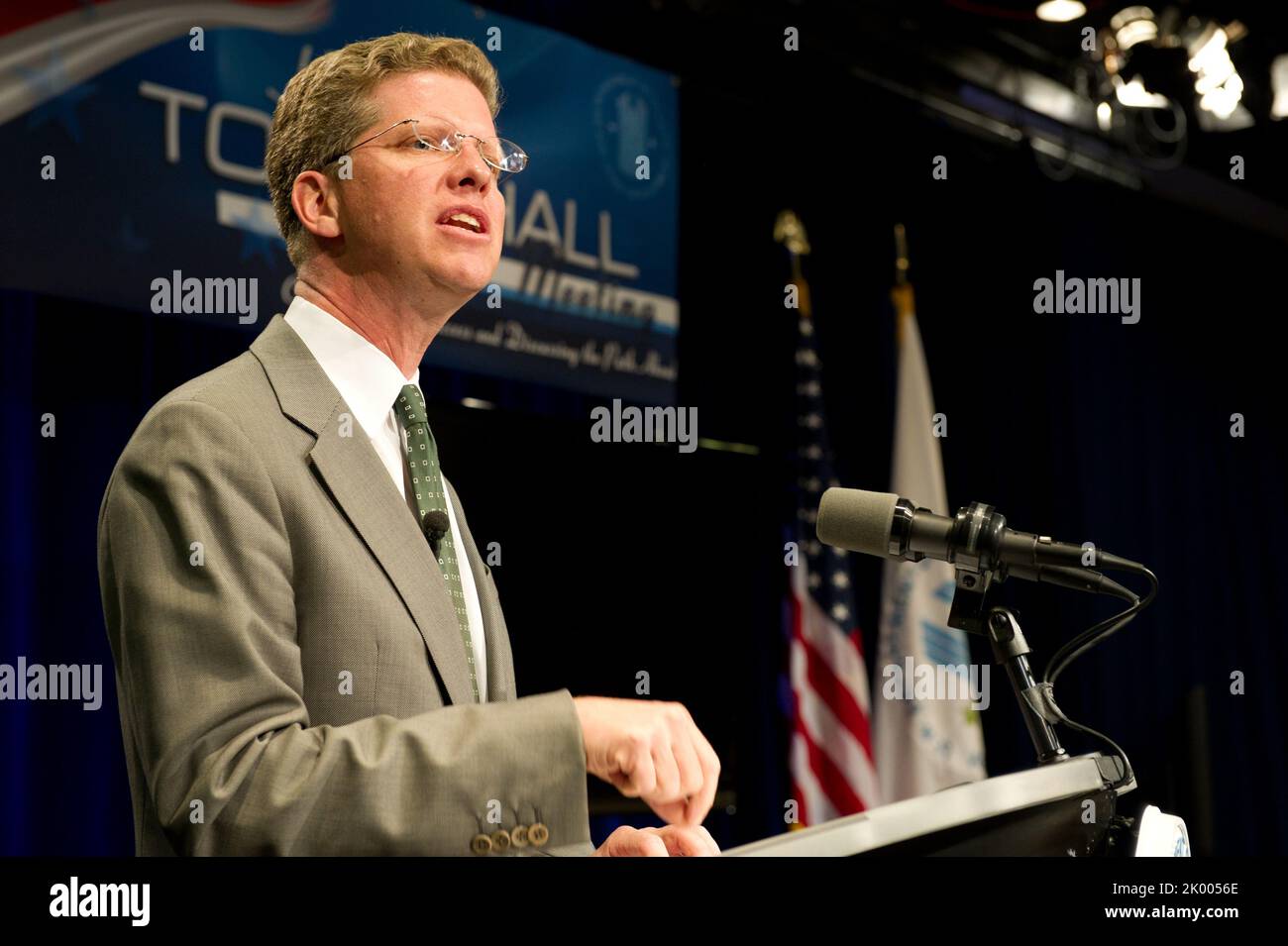 Ronald Sims Town Hall Meeting at HUD headquarters, with Secretary Shaun Donovan and ...
