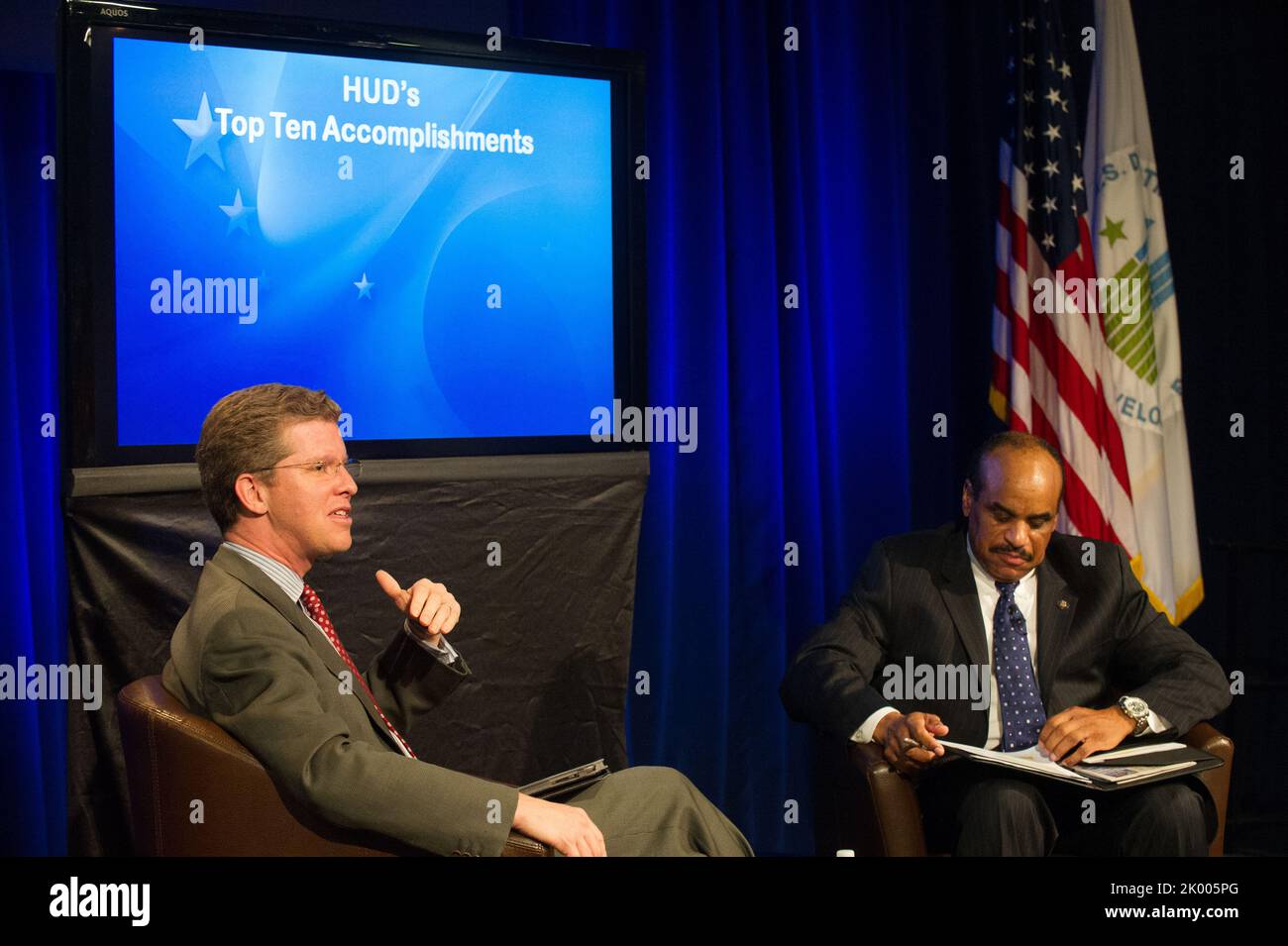 Douglas Rice Hud Town Hall Meeting at HUD headquarters, led by Secretary Shaun Donovan ...