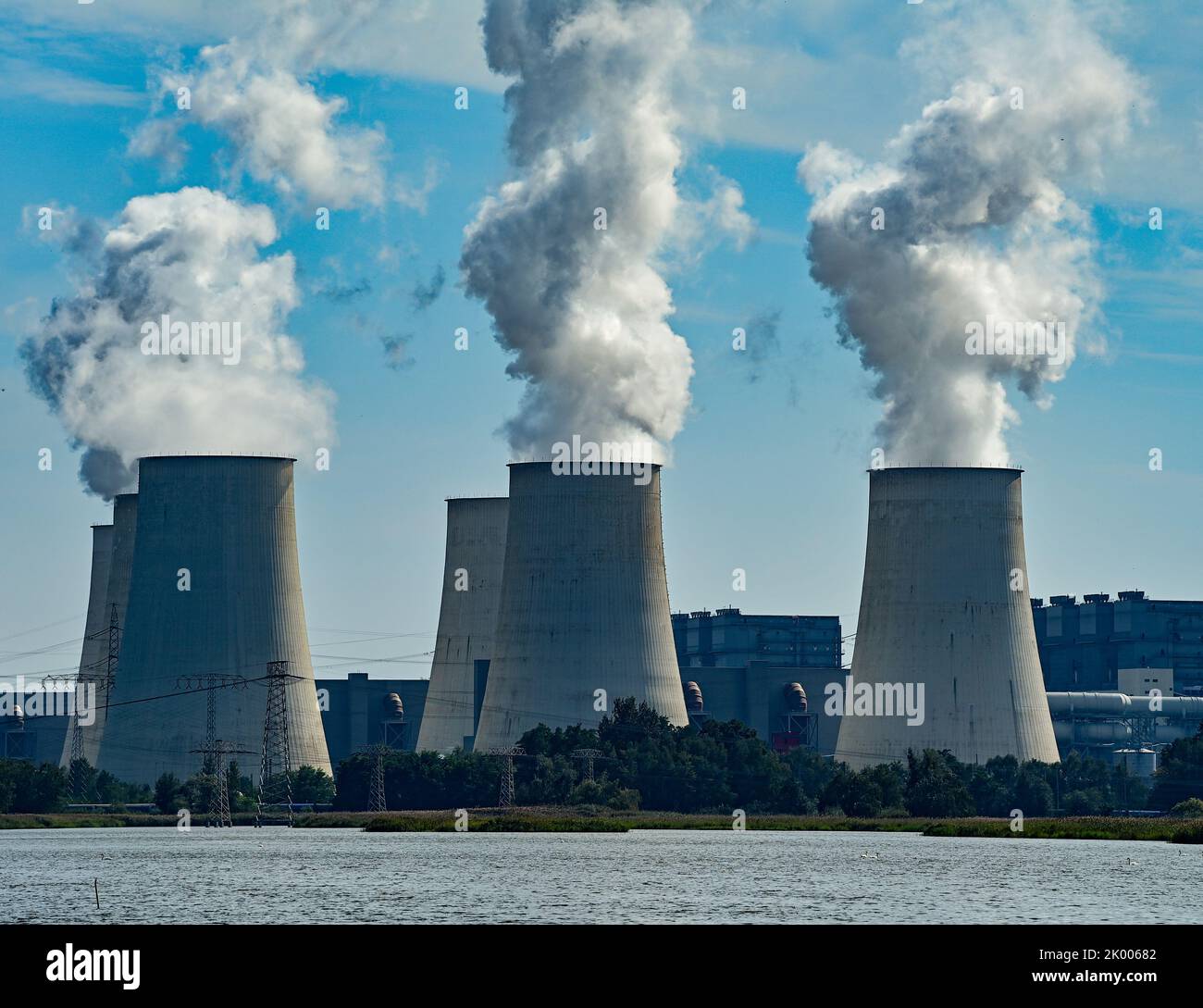 Peitz Germany 07th Sep 2022 Steam Rises From Cooling Towers Of The 
