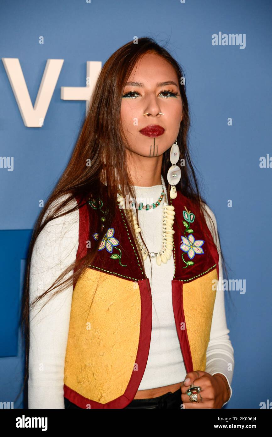 September 8, 2022, New York City Quannah Chasinghorse arrives to APPLE