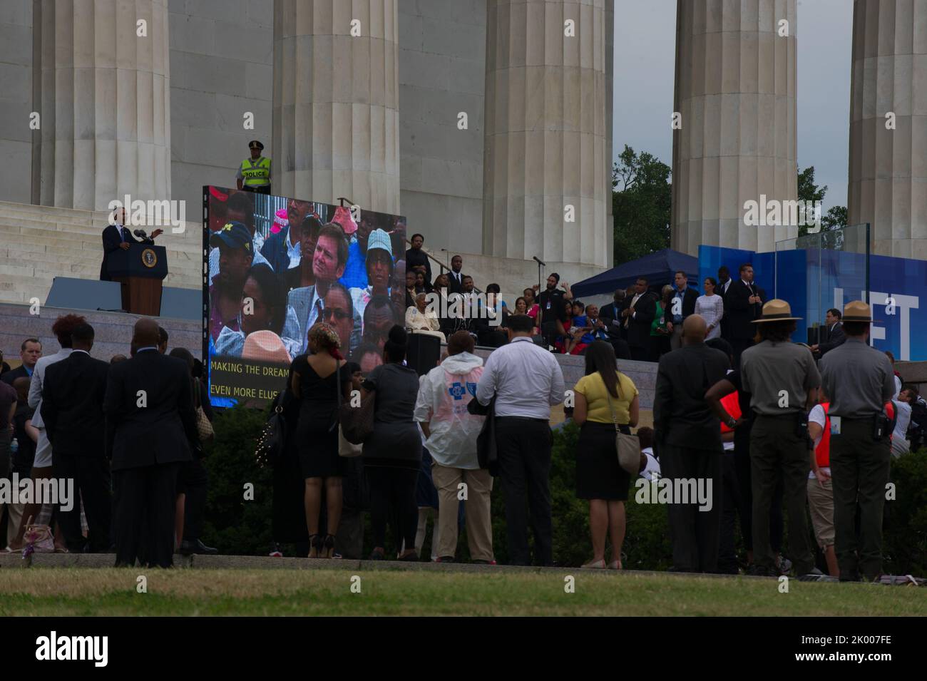 50th Anniversary March on Washington event, National Mall and Lincoln ...