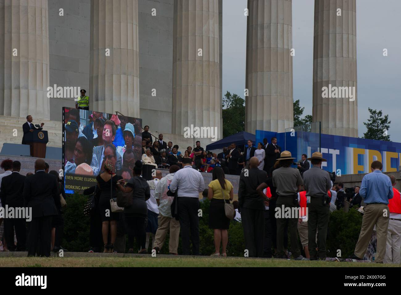 50th Anniversary March on Washington event, National Mall and Lincoln ...