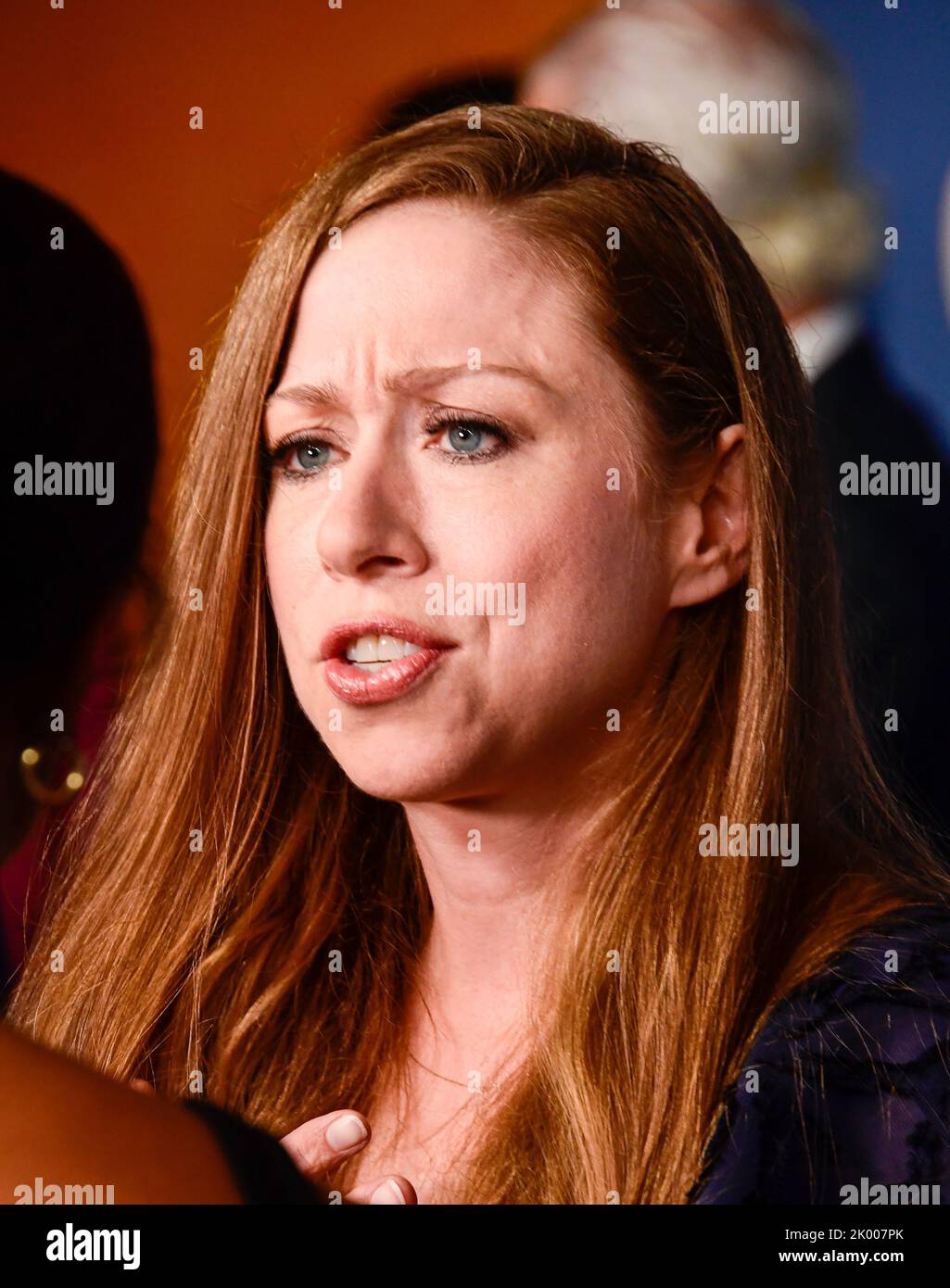 September 8, 2022, New York City Chelsea Clinton arrives to APPLE TV