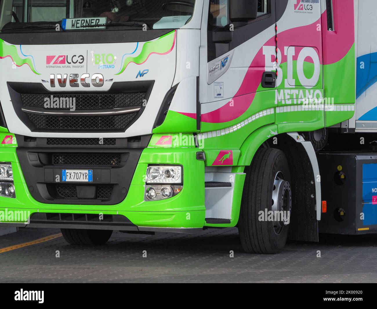 LPG and methane gas filling stations and cars Stock Photo Alamy