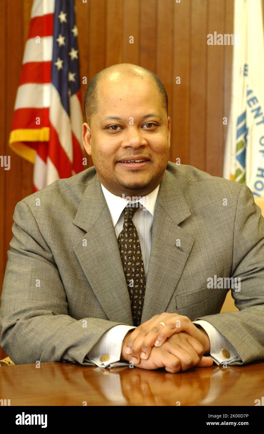 Portrait of Robert Woodson, Jr., Chief of Staff to Secretary Mel Martinez. Stock Photo