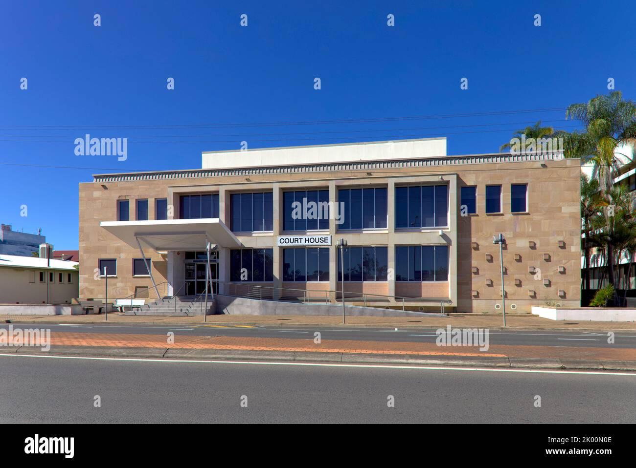Court House on Quay Street Bundaberg Queensland Australia. Stock Photo