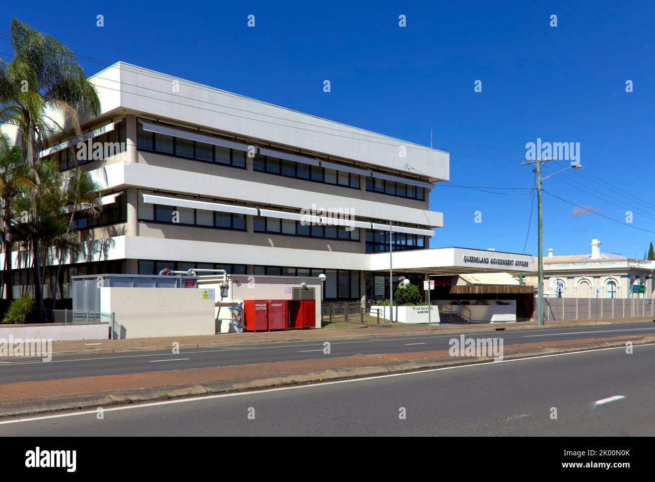 Queensland Government Offices on Quay Street Bundaberg Queensland Australia. Stock Photo
