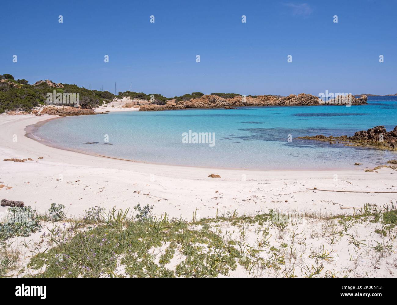 Spiaggia Rosa, Arcipelago di La Maddalena, Sardegna Stock Photo