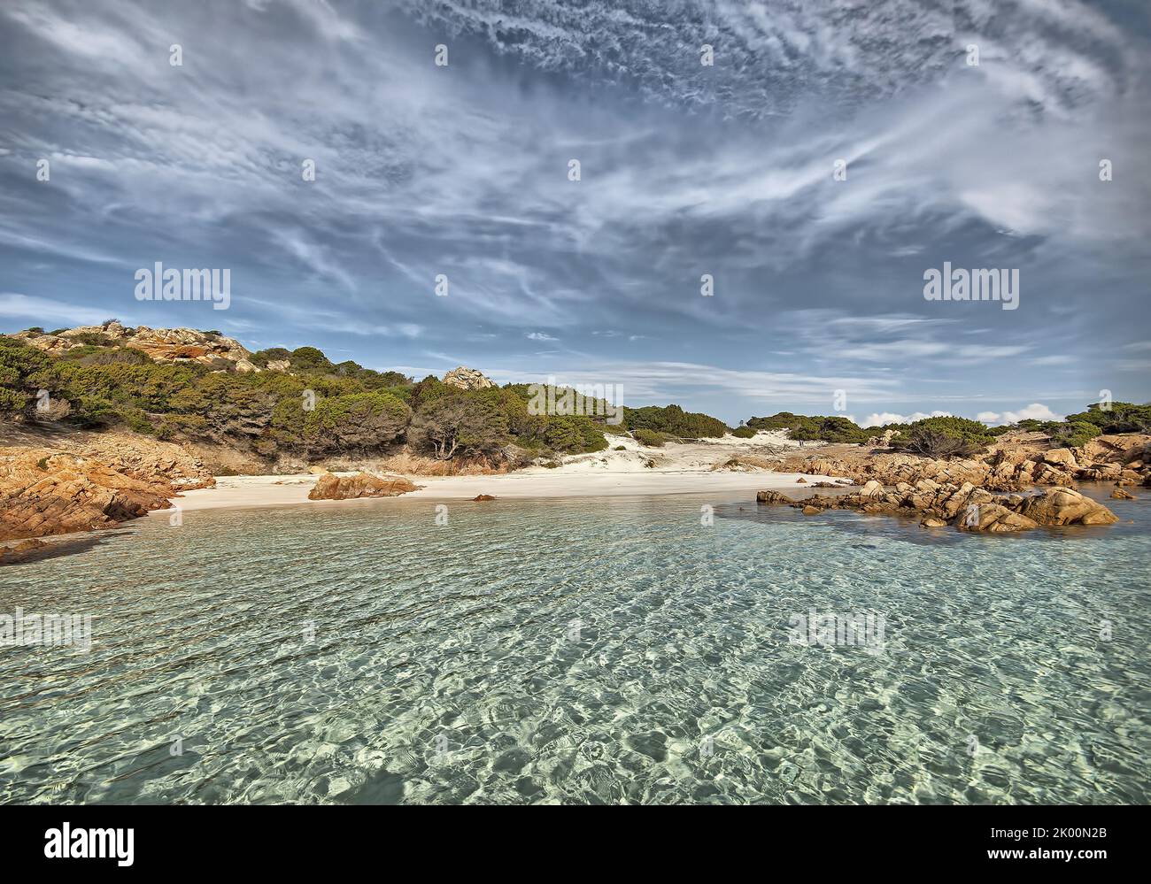 Spiaggia Rosa, Arcipelago di La Maddalena, Sardegna Stock Photo