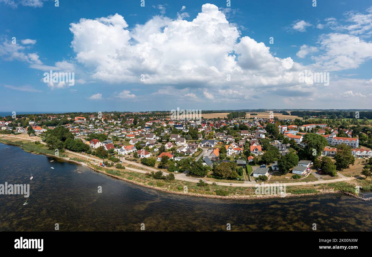Blick über Rerik deutsche Ostsee Stock Photo
