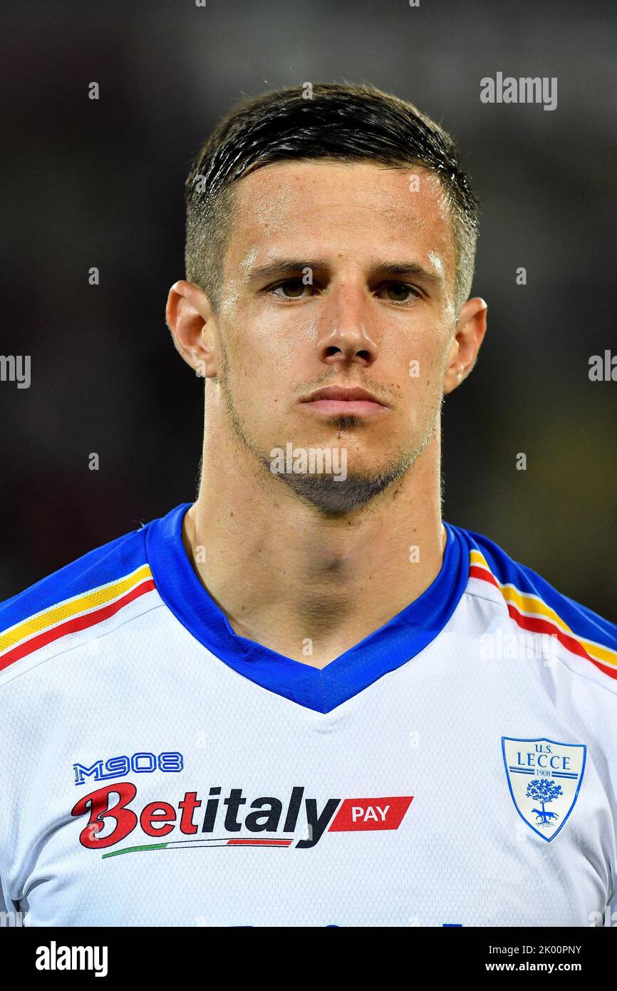 Kristijan Bistrovic of US Lecce looks on during the Serie A 2022/23