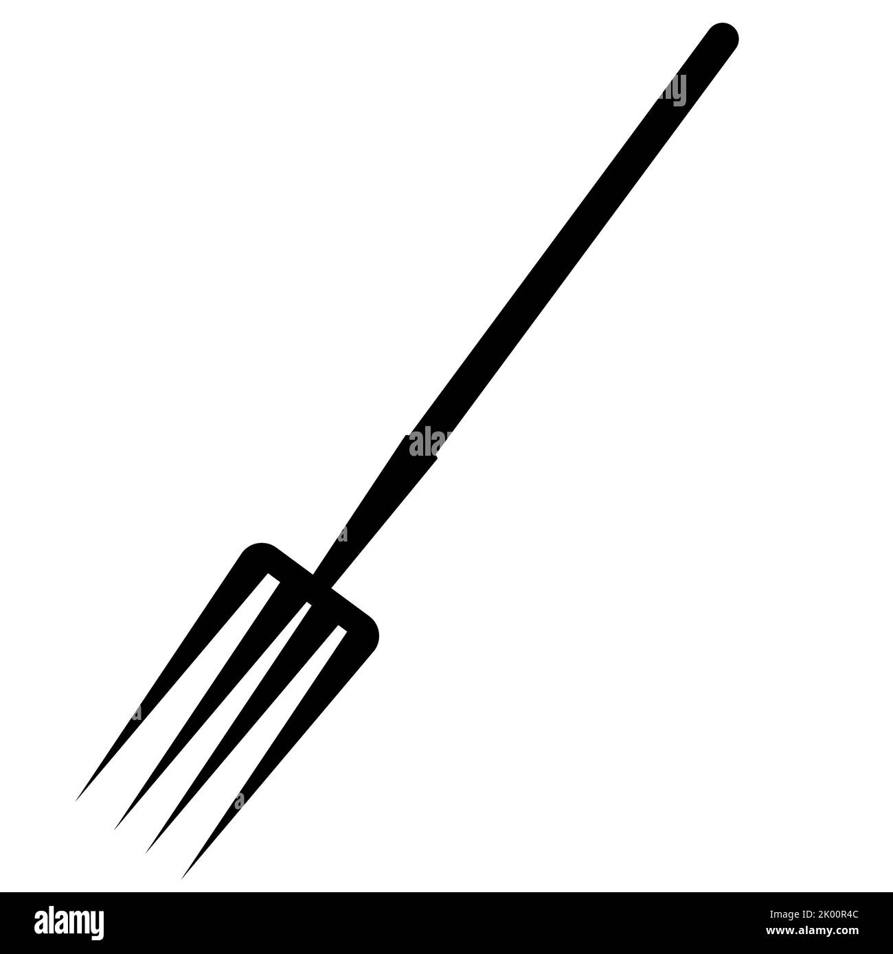 Pitchfork icon on white background. Garden fork sign. Garden pitchfork