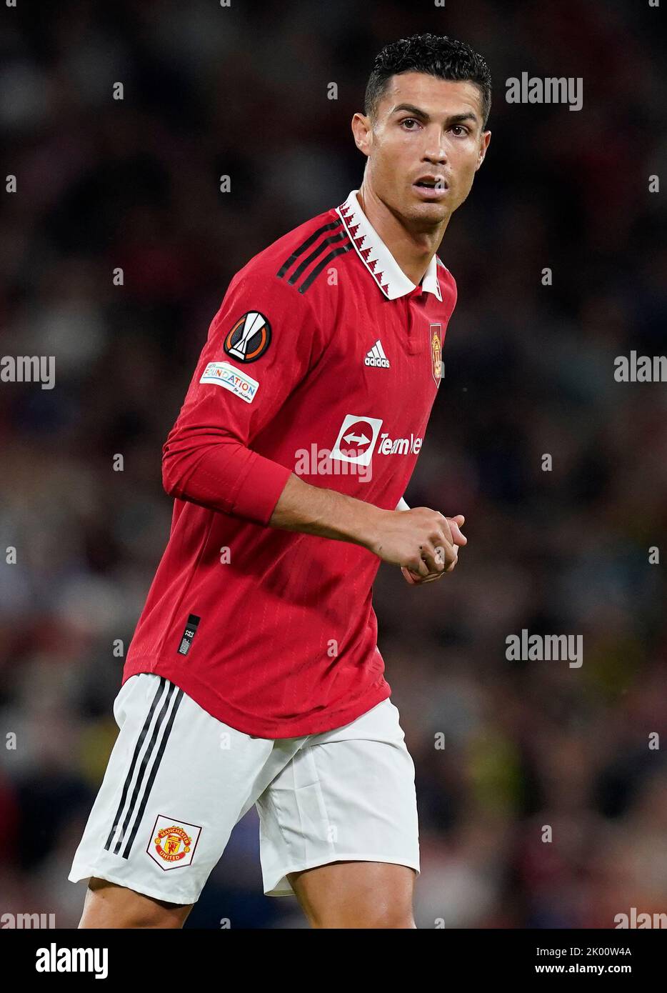 Manchester, England, 8th September 2022.   Cristiano Ronaldo of Manchester United during the UEFA Europa League match at Old Trafford, Manchester. Picture credit should read: Andrew Yates / Sportimage Stock Photo
