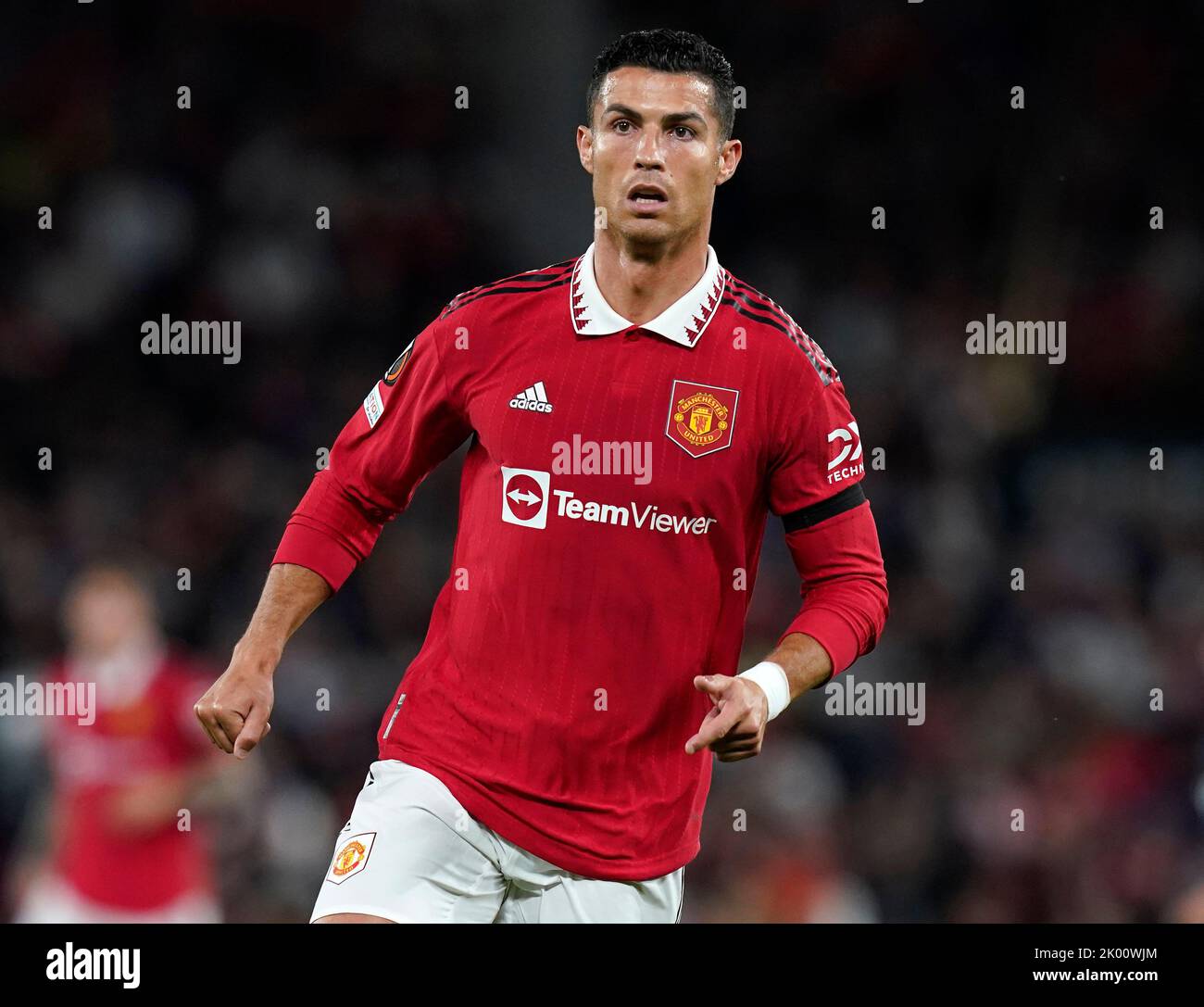 Manchester, England, 8th September 2022.   Cristiano Ronaldo of Manchester United during the UEFA Europa League match at Old Trafford, Manchester. Picture credit should read: Andrew Yates / Sportimage Stock Photo