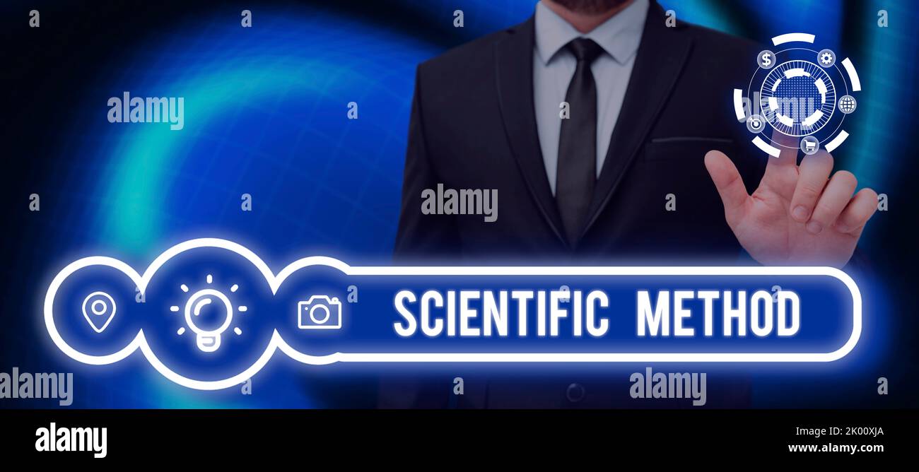 Hand writing sign Scientific MethodPrinciples Procedures for the ...