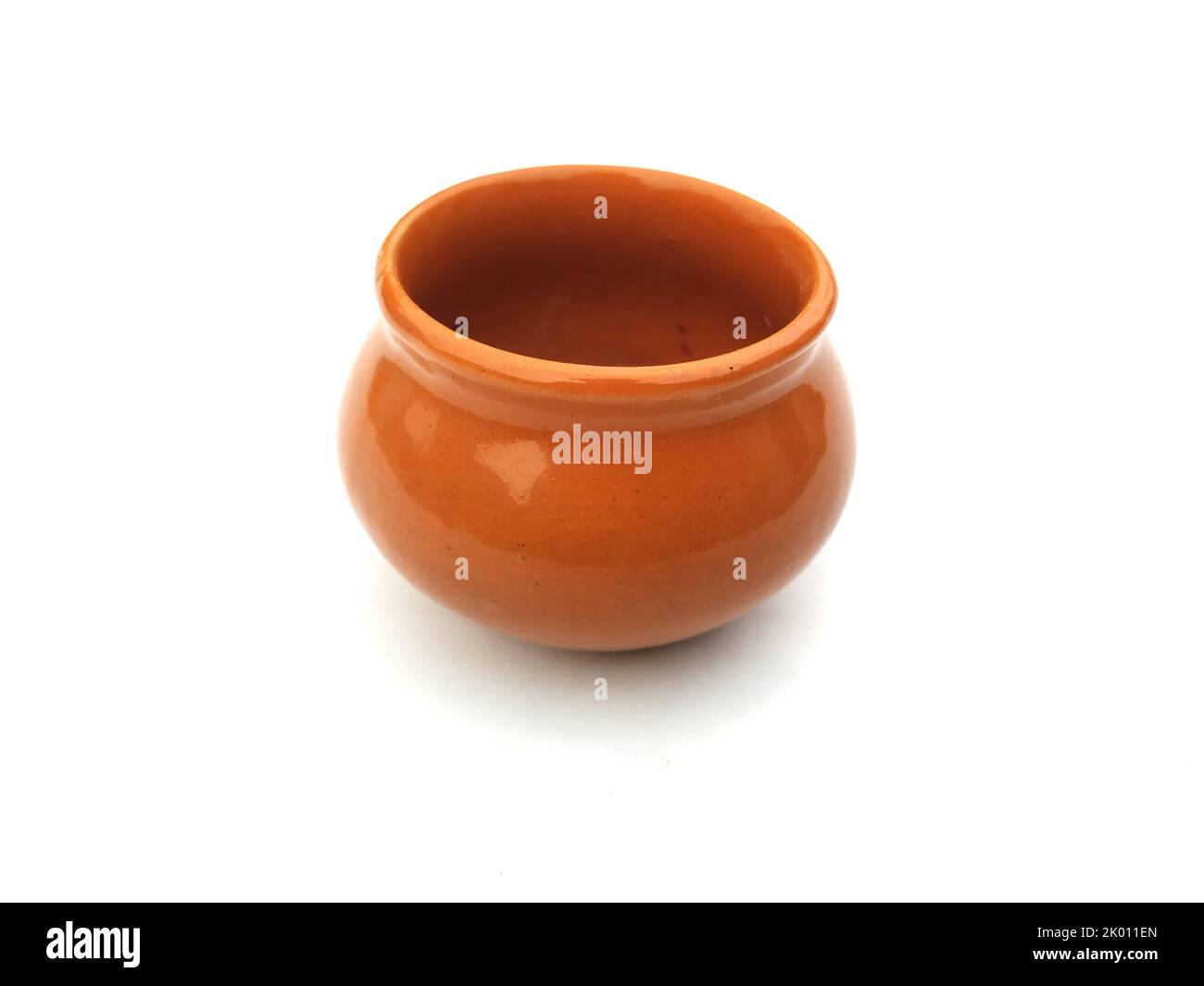 brown clay pot isolated on white background Stock Photo Alamy