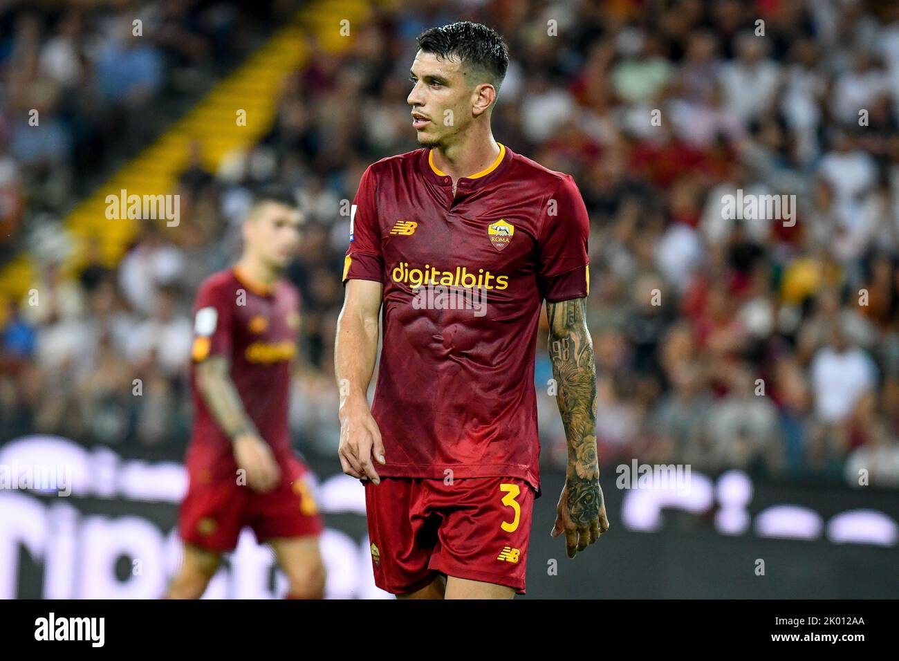 Udine, Italy. 04th Sep, 2022. Roma's Roger Ibanez da Silva portrait during Udinese Calcio vs AS Roma, italian soccer Serie A match in Udine, Italy, September 04 2022 Credit: Independent Photo Agency/Alamy Live News Stock Photo