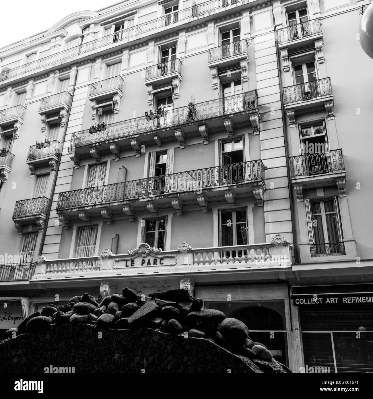 Hotel du Parc, vintage look view, Vichy, Allier, AURA Region, Central