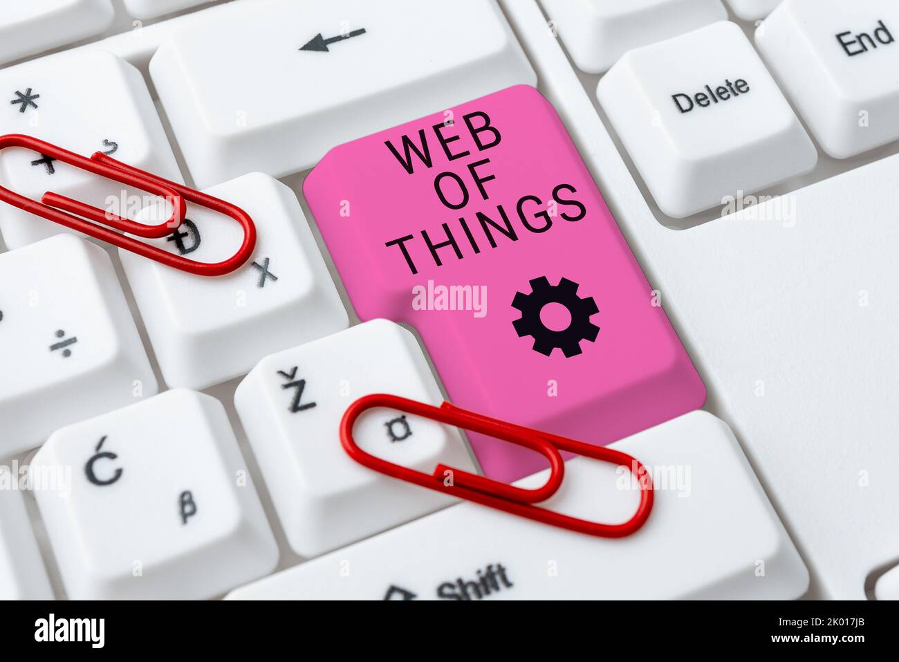 Conceptual caption Web Of Things. Conceptual photo Internet technology online modern data service communication Stock Photo