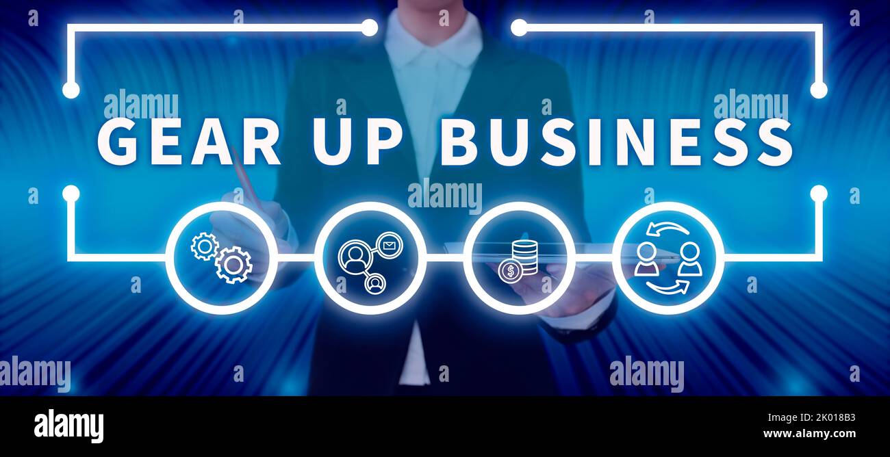 Inspiration showing sign Gear Up Businesstool for assessing needs of ...